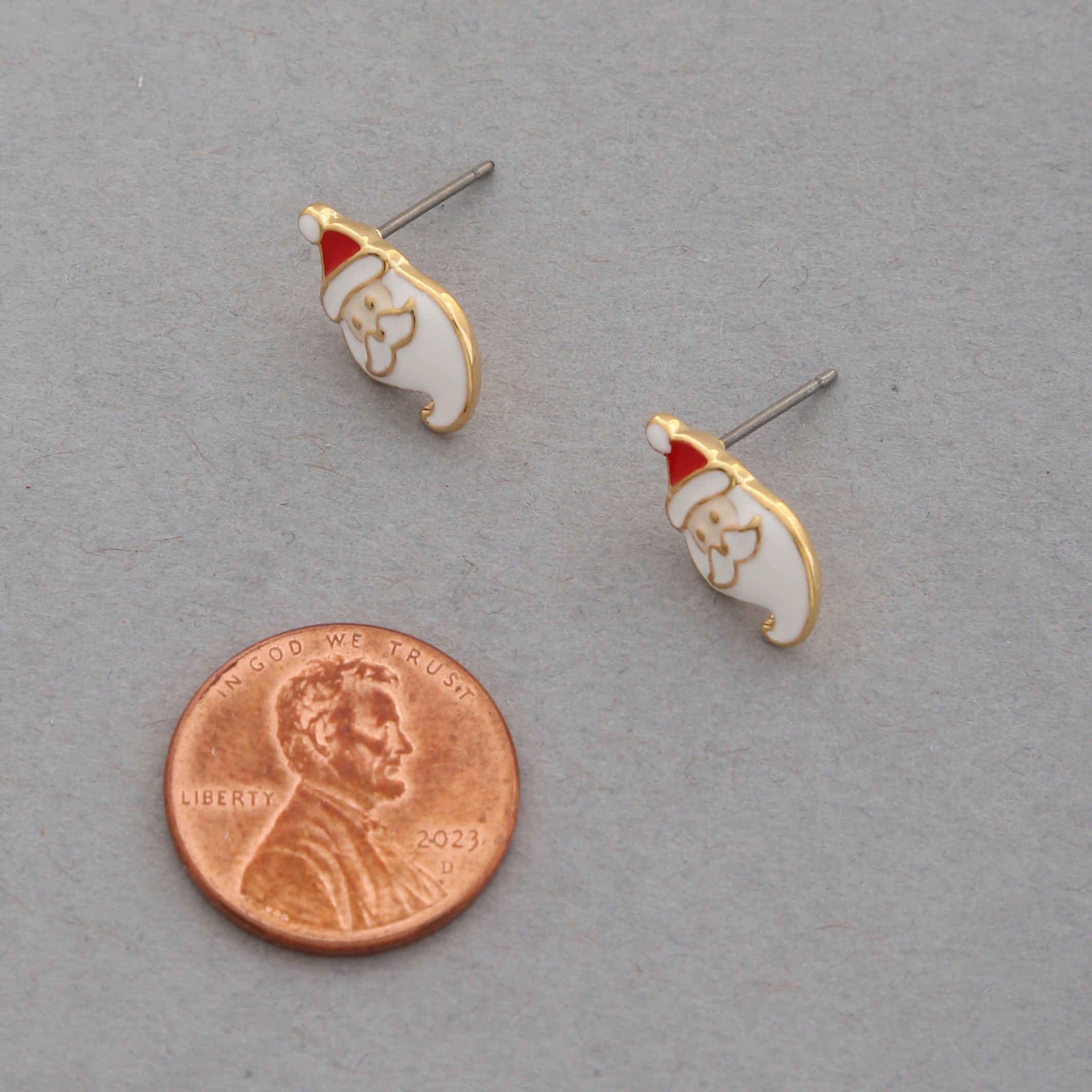 Dainty Santa Claus Stud Earring