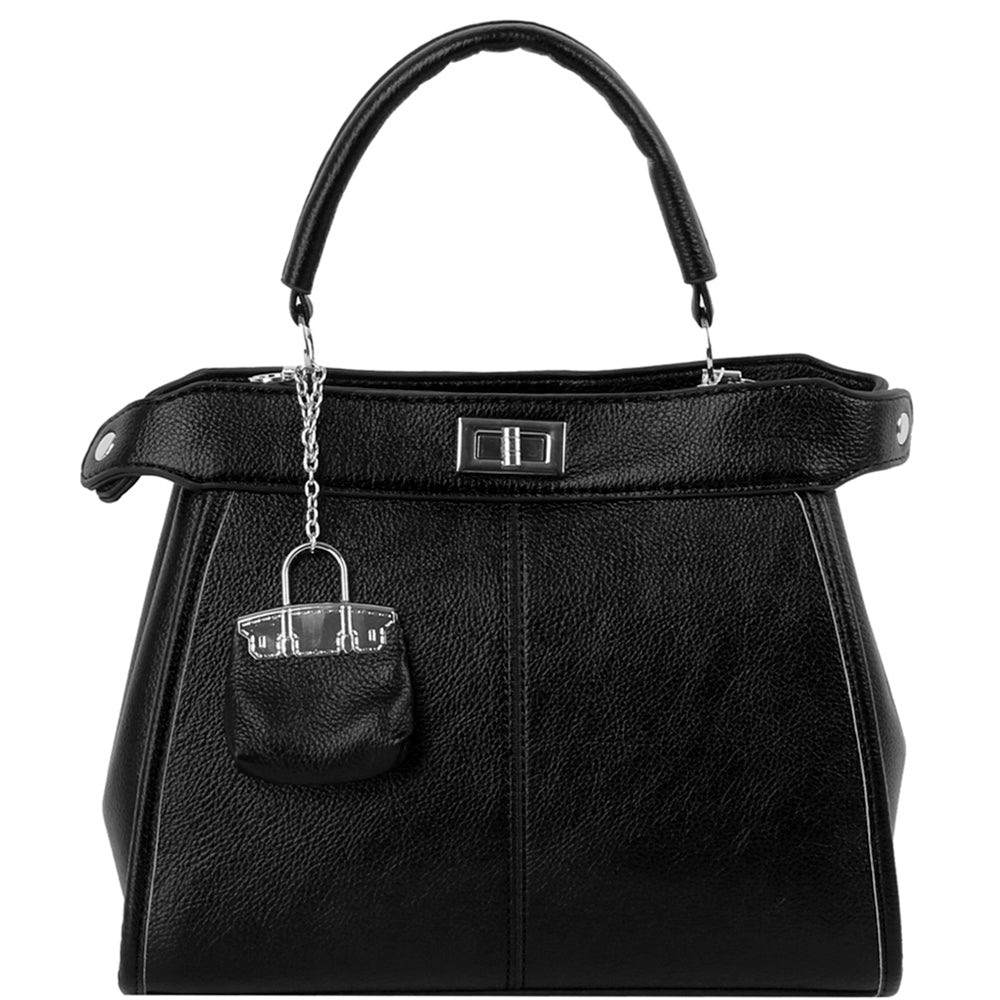 2In1 Fashion Handle Satchel W Coin Purse Set