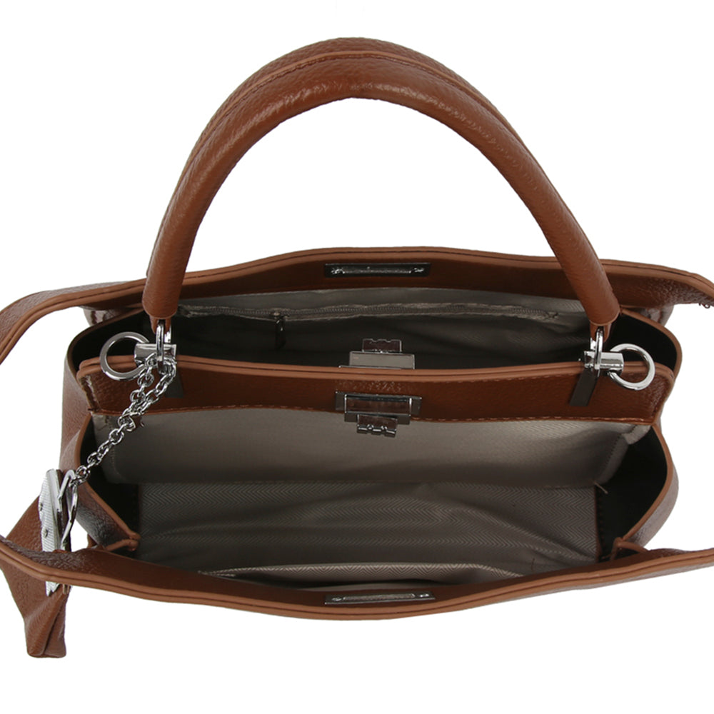 2In1 Fashion Handle Satchel W Coin Purse Set