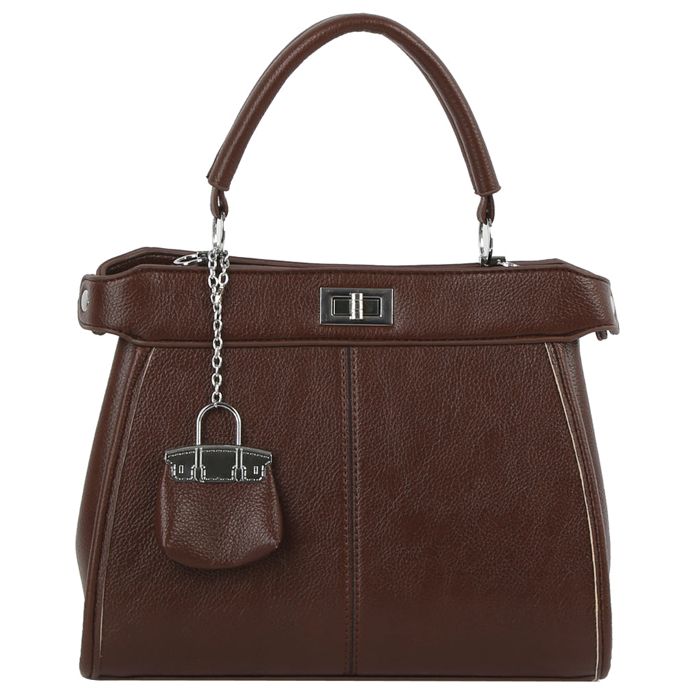 2In1 Fashion Handle Satchel W Coin Purse Set